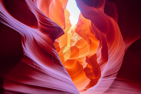 彩色岩石峡谷的风景背景图片