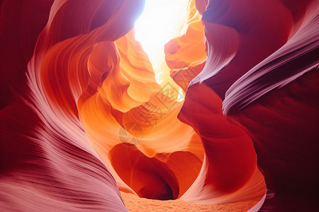 彩色岩石峡谷图片