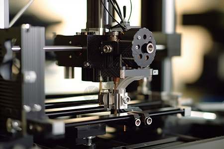 打印机模型3D打印机机头背景