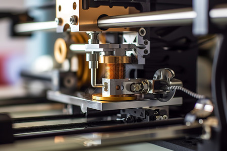 打印机模型3D打印机零件背景