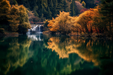 秋天的风景背景图片