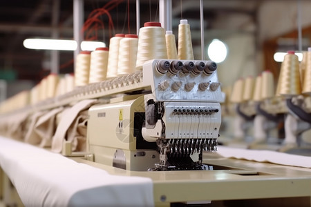 缝纫工具服装厂的缝纫机背景