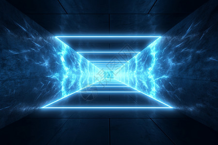 发光的幻想时光隧道设计图片