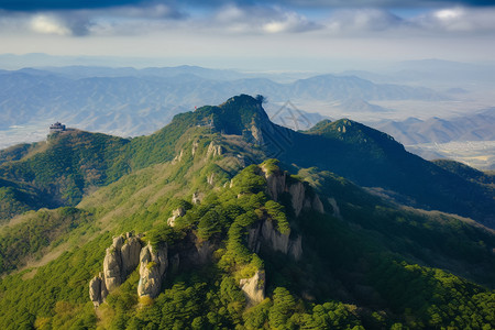 美丽巍峨的山脉背景图片