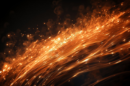 火元素闪电素材科技感光效背景设计图片