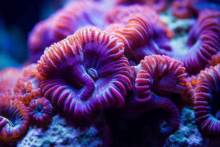 紫色的海洋生物图片
