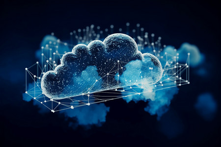 云服务器的互联网代码概念图背景图片