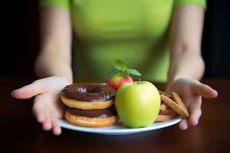 健康饮食的营养搭配背景图片