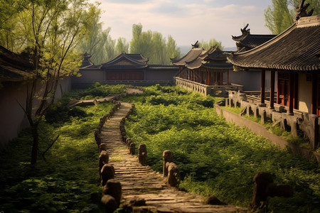 田园森林自然景观图片