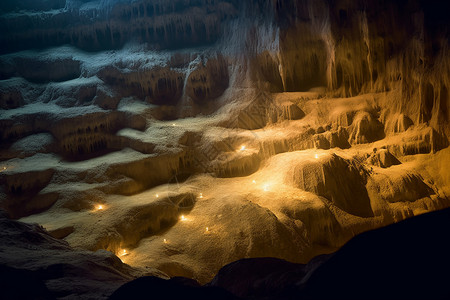 天然洞穴的自然景观图片