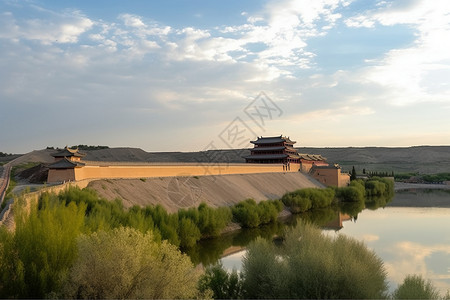 壮观的建筑风景名胜背景图片