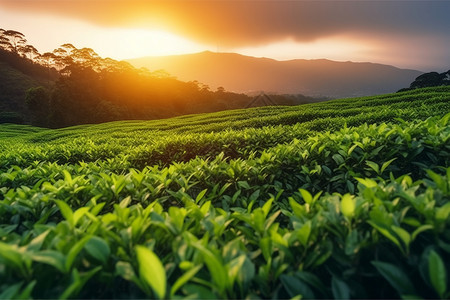 绿茶种植园区图片