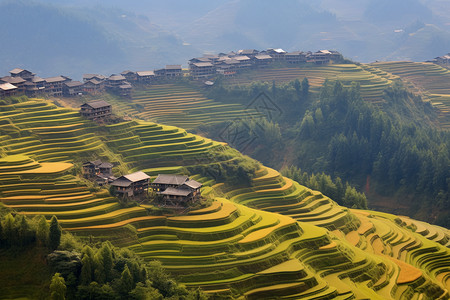 少数民族地区的房屋背景图片