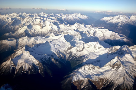 空中的雪域高原背景图片