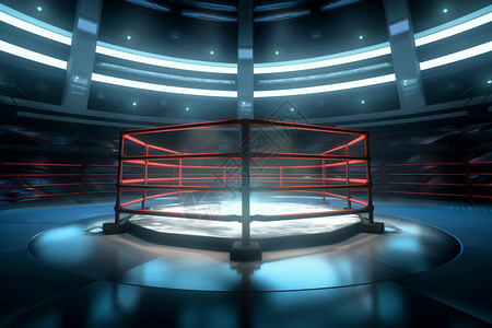 拳击训练拳击比赛竞技场设计图片