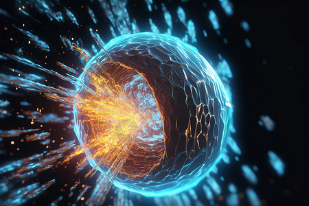科幻粒子漩涡背景图片