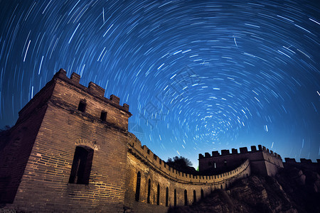 城墙夜景著名的建筑景点设计图片