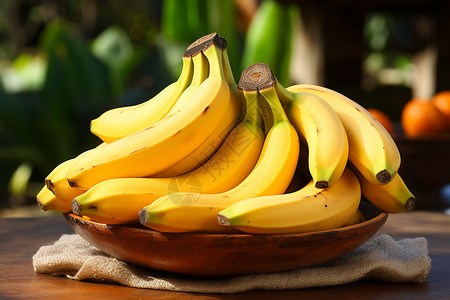 香甜新鲜健康的香蕉背景