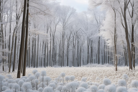 白雪皑皑的景色图片