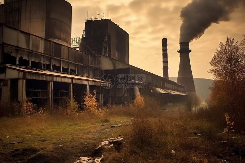 工业燃煤电厂图片
