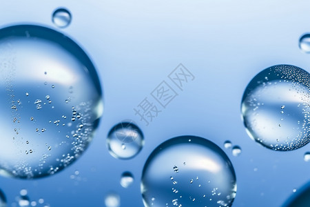 抽象气泡水散焦背景背景图片