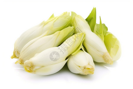 白色背景上的新鲜蔬菜背景图片