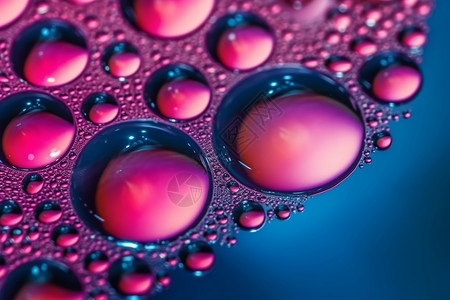 抽象水珠气泡创意背景图片
