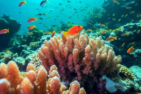 美丽的海底生物自然风景图片