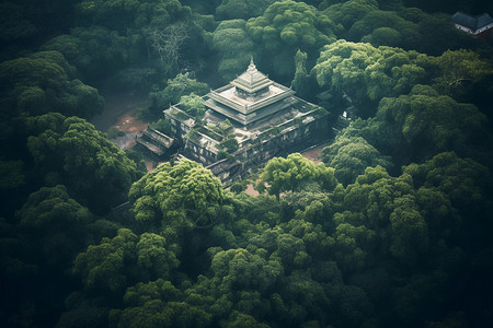 神秘的寺庙图片