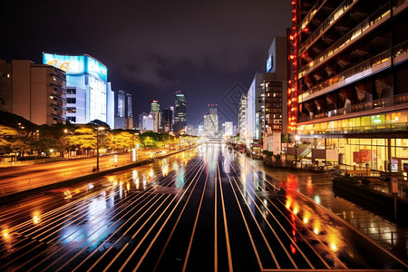 夜晚城市建筑夜景高清图片素材