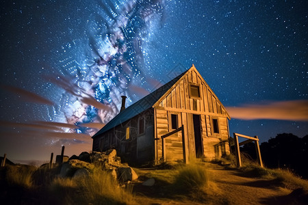 夜晚的星空美景图片