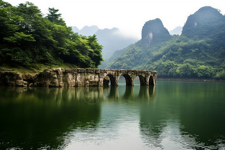 万峰林景观天星桥万峰湖高清图片