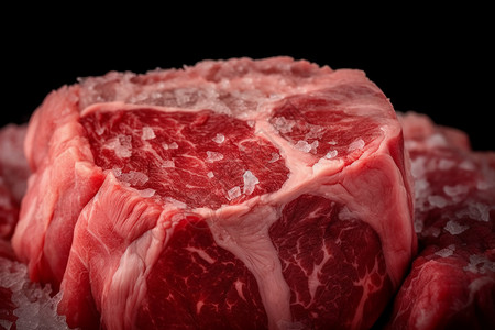 冷冻的牛肉食品冷链高清图片