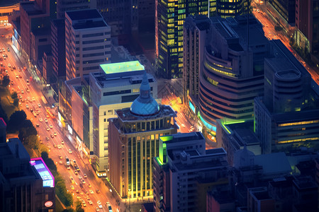 夜间城市交通图片