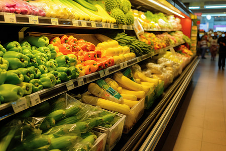水果蔬菜批发市场高清图片