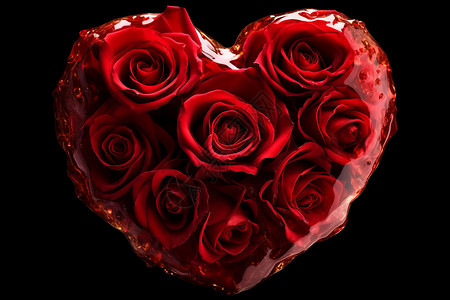 代表爱情的玫瑰背景图片