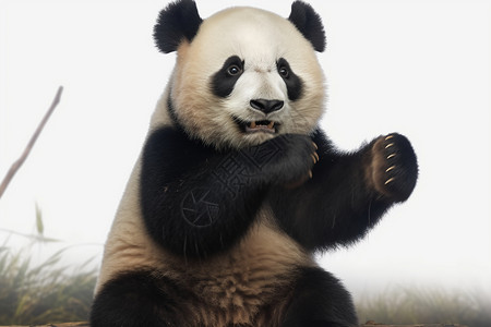 胖胖的熊猫图片