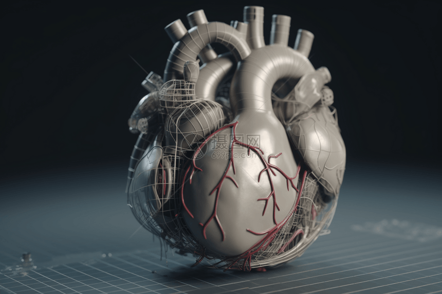 心脏透视3D模型图片