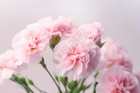 浅粉色康乃馨图片