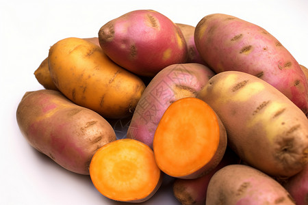 健康的红薯背景图片