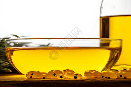 健康的大豆油背景图片