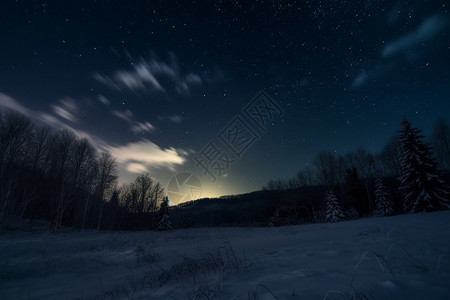 夜晚户外的美景图片