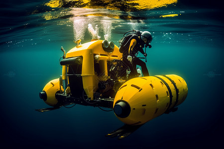 水下的航行器高清图片