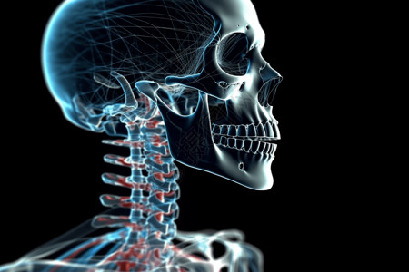 人体骨骼的模型图片