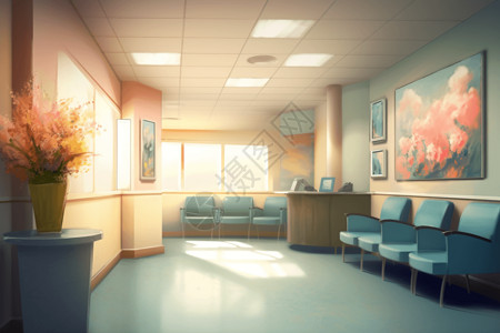 癌症治疗中心的走廊图片