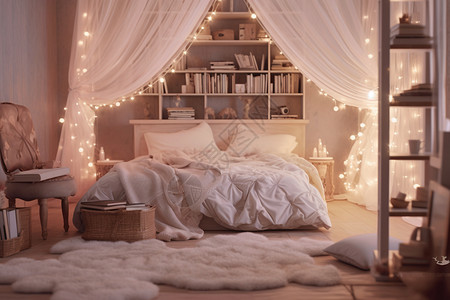 舒适和柔软的卧室图片