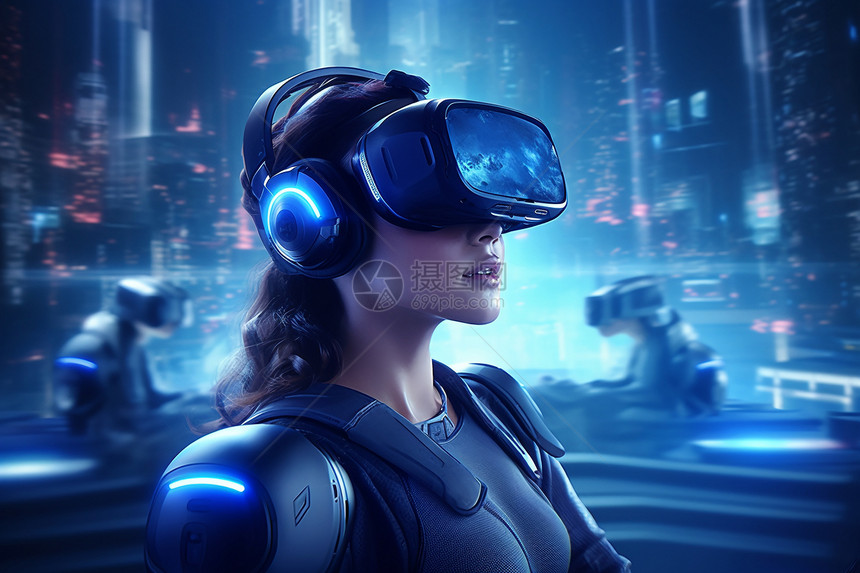 科幻的VR技术图片