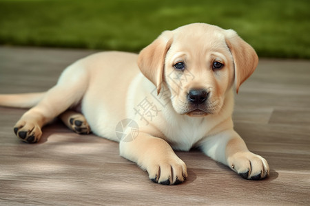 可爱的拉布拉多犬幼崽高清图片素材