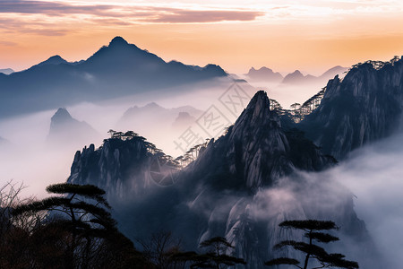 云海山脉美景图片