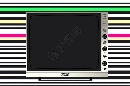 复古的电视背景图片
